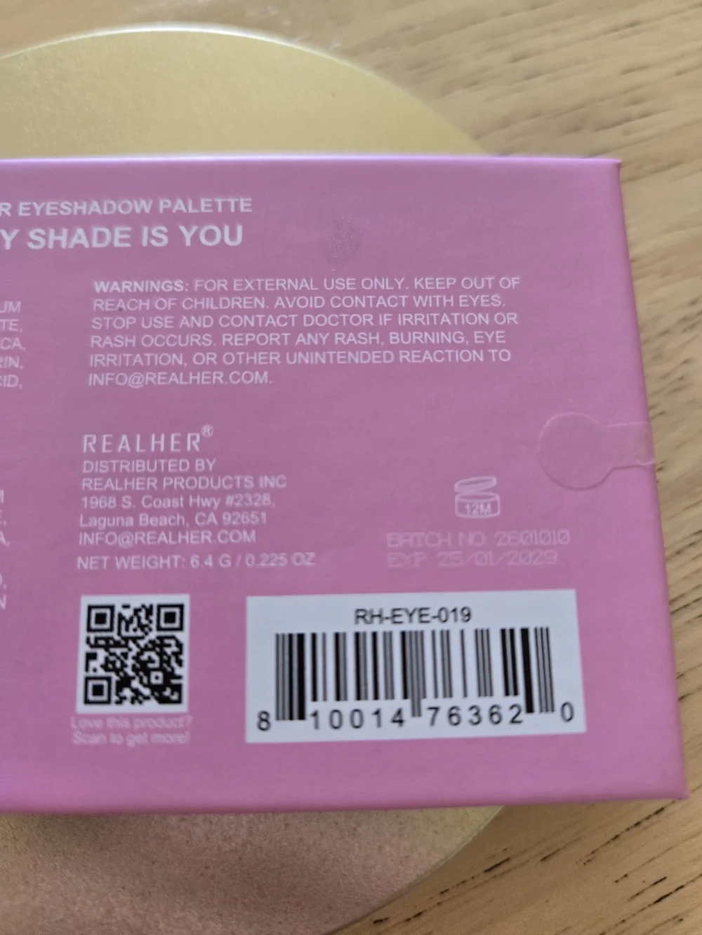 RealHer Eyeshadow Palette 
